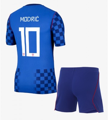 Kroatien Luka Modric #10 Udebanetrøje Børn VM 2026 Kortærmet (+ Korte bukser)